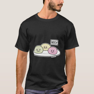 Cute Mochi Ice Cream Rice Cake Japanese Green Tea T-Shirt