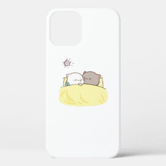 Cute Mochi Peach Cat iPhone 12 Case