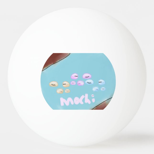 Cute Mochi Ping Pong Ball (Front)