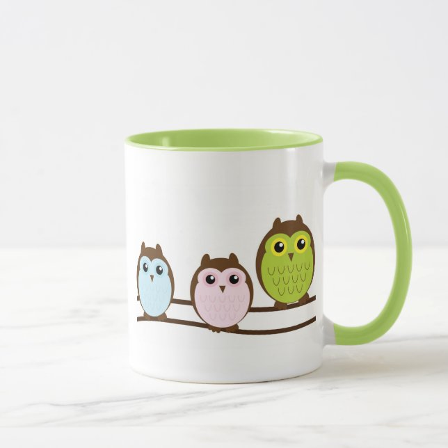 Cute Mod Chic Classy Destiny Owl Mug (Right)