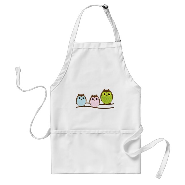 Cute Mod Chic Classy Destiny Owl Standard Apron (Front)