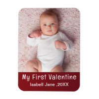 Cute Modern 1st Valentine's Day Personalise Photo