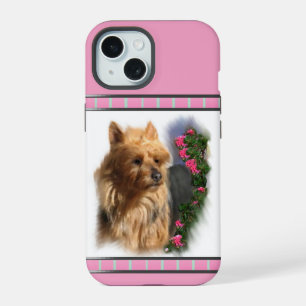 Cute Modern Australian Terrier Dog Art iPhone 15 Case