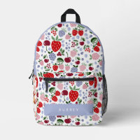 Cute Modern Berries & Cherry Pattern
