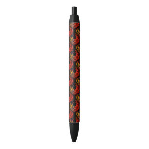 Cute Modern Boho Elegant Abstract Art Pattern #503 Black Ink Pen