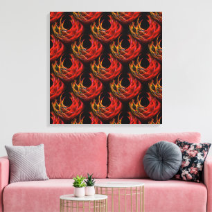 Cute Modern Boho Elegant Abstract Art Pattern #503 Canvas Print
