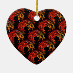 Cute Modern Boho Elegant Abstract Art Pattern #503 Ceramic Tree Decoration