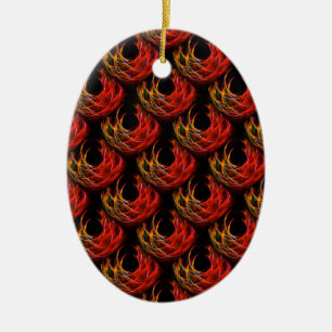 Cute Modern Boho Elegant Abstract Art Pattern #503 Ceramic Tree Decoration