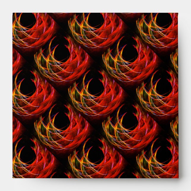 Cute Modern Boho Elegant Abstract Art Pattern #503 Envelope (Front)