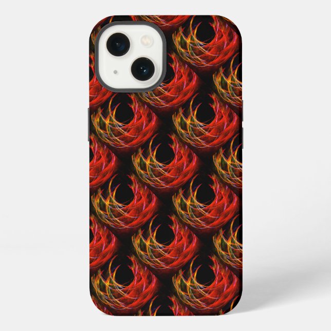 Cute Modern Boho Elegant Abstract Art Pattern #503 iPhone Case (Back)