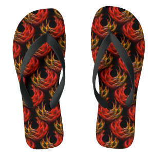 Cute Modern Boho Elegant Abstract Art Pattern #503 Jandals