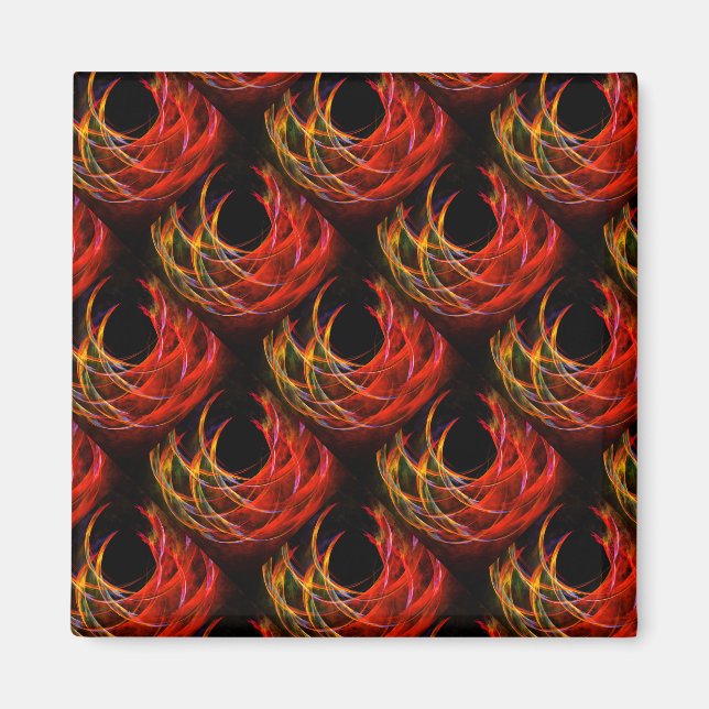 Cute Modern Boho Elegant Abstract Art Pattern #503 Magnet (Front)