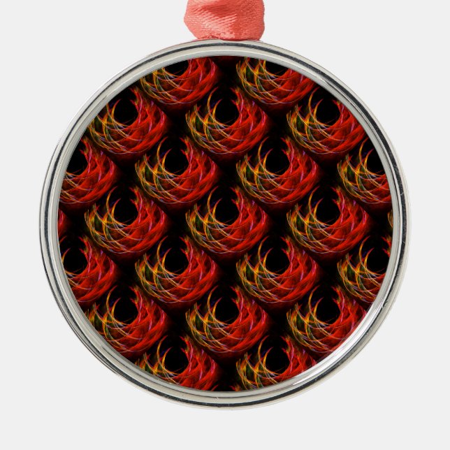 Cute Modern Boho Elegant Abstract Art Pattern #503 Metal Tree Decoration (Front)