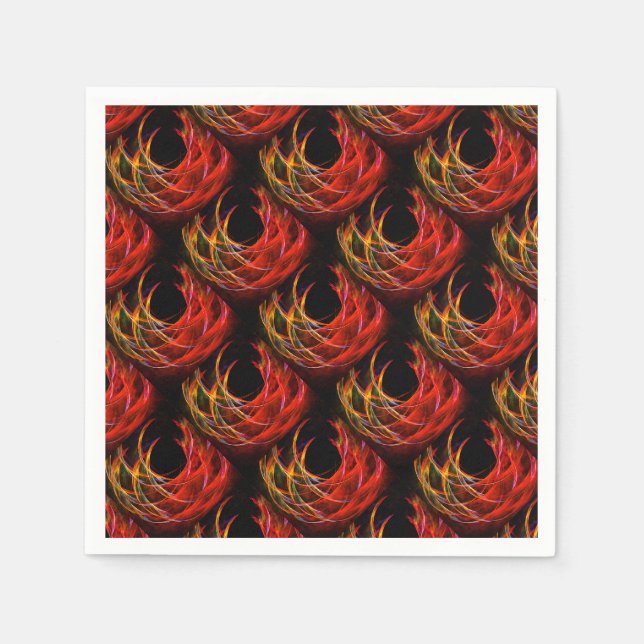 Cute Modern Boho Elegant Abstract Art Pattern #503 Napkin (Front)
