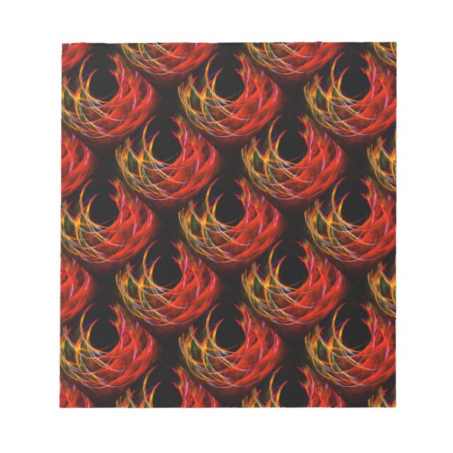 Cute Modern Boho Elegant Abstract Art Pattern #503 Notepad (Front)