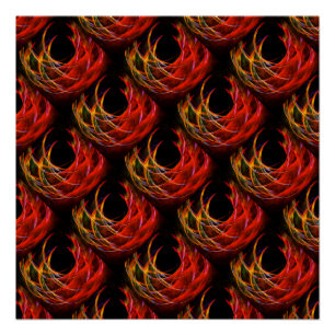 Cute Modern Boho Elegant Abstract Art Pattern #503 Poster