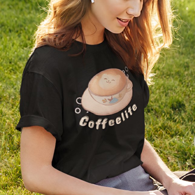 Cute & Modern Coffee Lover's  T-Shirt (Creator Uploaded)