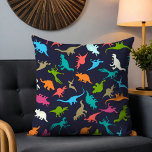 Cute Modern Colourful Fun Dinosaur Kids Pattern Cushion<br><div class="desc">This modern design features a cute colourful dinosaur pattern #home #decor #homedecor #pillows #throwpillows #cushions #bedroom #interiors #interiordesign #design #style #stylish #fashion #fashionable #trendy #cool #gift #gifts #kids #kidsbedroom #boysbedroom #boys #girls #dinosaur #cute #prehistoric #kidsdecor</div>
