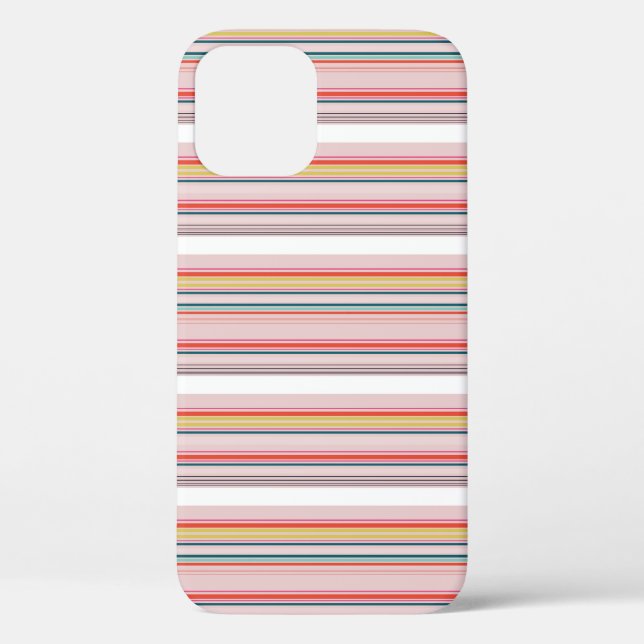 Cute modern colourful stripes Case-Mate iPhone case (Back)