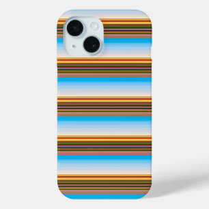 Cute modern colourful stripes iPhone 15 case