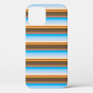 Cute modern colourful stripes iPhone 12 case