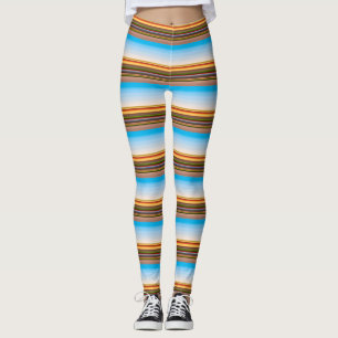 Cute modern colourful stripes leggings