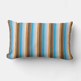 Cute modern colourful stripes lumbar cushion
