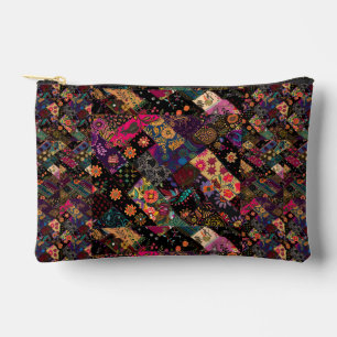 Cute Modern Floral Fun Boho Design Accessory Pouch