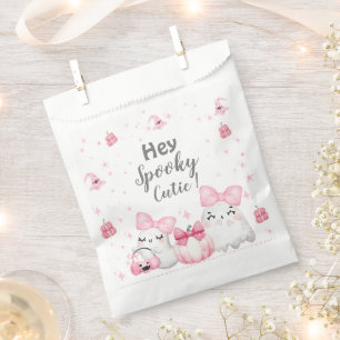 Cute Modern Ghost Halloween Girl Birthday Party Favour Bags