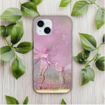 Cute Modern Girly Pink Butterfly Fairies iPhone 15 Case<br><div class="desc">Cute Modern Girly Pink Butterfly Fairies iPhone 15 Cases. This modern design features a trendy pink fairy handing a younger fairy a butterfly in a meadow of flowers. Perfect for girls for birthday,  Christmas,  holidays and more. Created by Evco Studio www.zazzle.com/store/evcostudio</div>