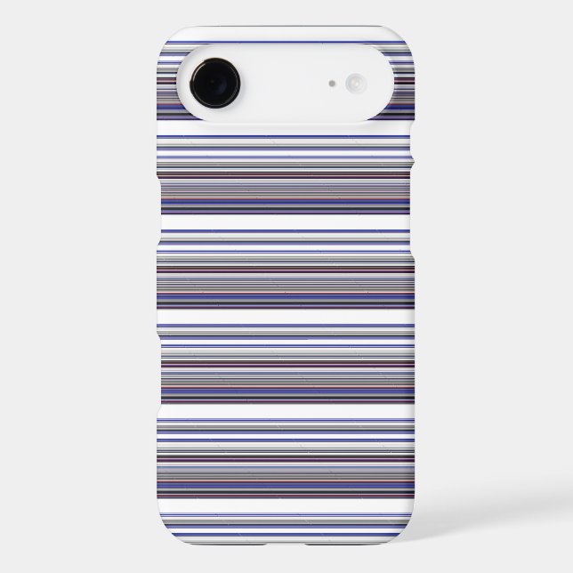 Cute modern grey blue stripes (Back)