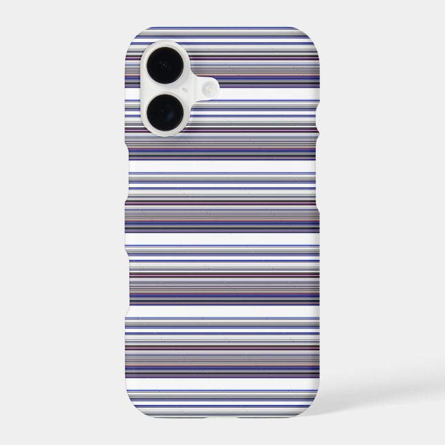 Cute modern grey blue stripes (Back)