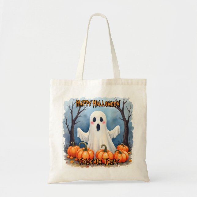 Cute Modern Halloween Spooky Collection Tote Bag (Front)