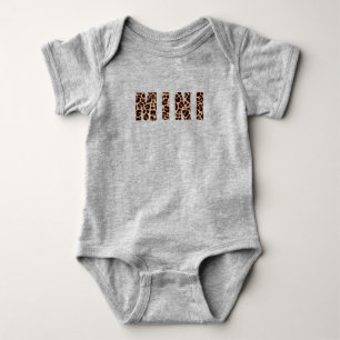 Cute Modern Leopard Print Pattern MINI  Baby Bodys Bodysuit