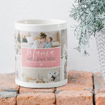 Cute Modern Mama Photo Collage Gift Coffee Mug<br><div class="desc">Celebrate your Mum with our 'Mama' Handwritten Script Mug! This mug, available in a plethora of colours, showcases a unique blend of art and sentiment, offering a heartwarming message from you and your siblings. With just a few clicks, you can upload 10 of your most beloved photos and fill the...</div>