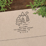 Cute Modern Mountain Illustration Return Address Self-inking Stamp<br><div class="desc">This self-inking return address stamp features simple typography with a modern trees and mountain illustration. It makes a fun and unique statement. Having a self-inking return address stamp makes addressing those holiday envelope soooo much easier! This stamp also makes a wonderful newlywed, housewarming, or hostess gift - or even a...</div>