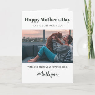 Cute Modern Pet Mum Mothers Day Card