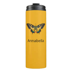 Cute Modern Photography Butterfly Add Name Thermal Tumbler