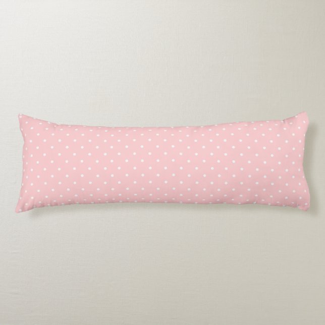 Cute Modern Pink and White   Body Cushion (Front)