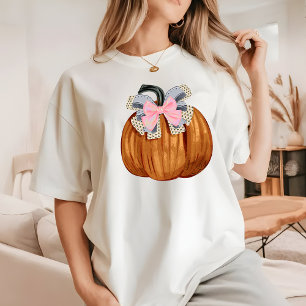 Cute Modern Pumpkin Halloween Women Stylish Simple T-Shirt