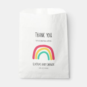 Cute modern rainbow Baby shower Favour Bags