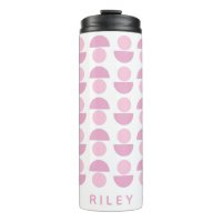 Cute Modern Scandinavian Art Pattern in Pink Name