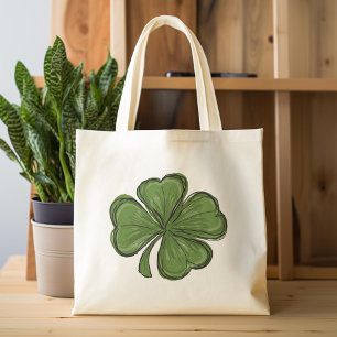 Cute Modern Shamrock Tote Bag