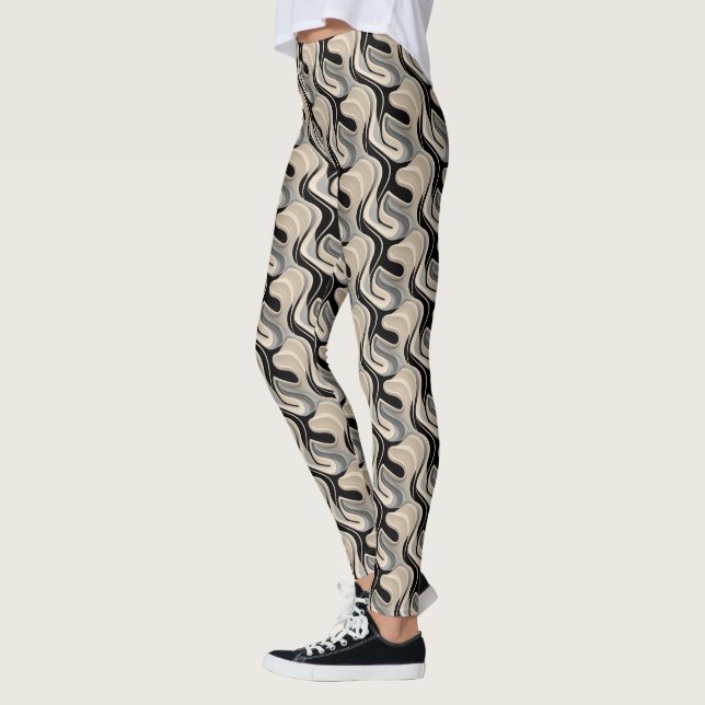 Cute Modern tiled pattern  Leggings (Left)