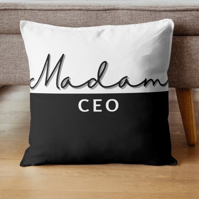 Cute Modern Trendy Madam CEO Pillow (Creator Uploaded)