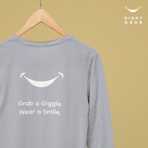 Cute Modern Typography Smile Simple T-Shirt