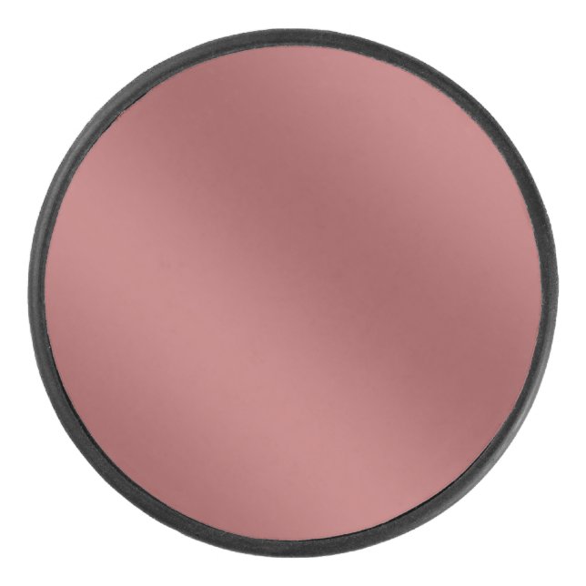 Cute Modern  Watercolor gradient solid red colour  Hockey Puck (Front)