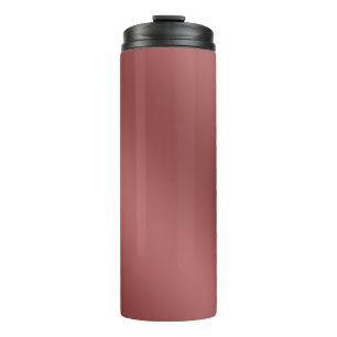 Cute Modern  Watercolor gradient solid red colour  Thermal Tumbler