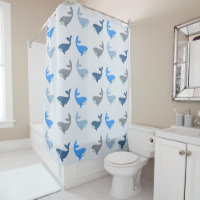 Cute Modern Whale Illustrated Pattern Blue