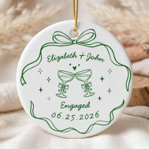 Cute Modern Whimsical Hand Drawn Engagement